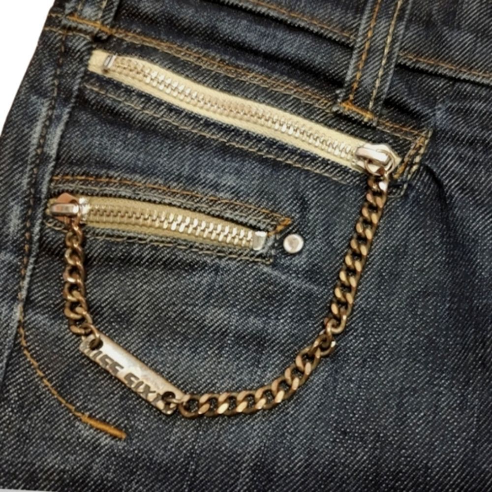 Miss Sixty Vintage Zip Style Radio Dark Wash Slim Fit Denims US 24